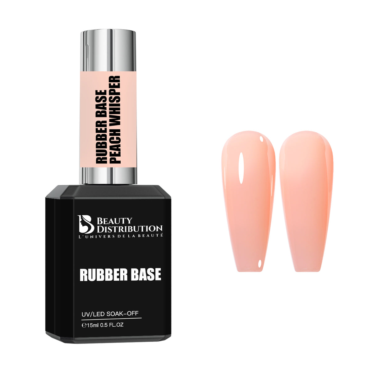 Rubber Base Peach Whisper 15ml  Sans HEMA ni TPO