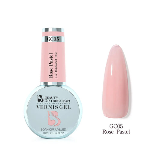 Gel de Construction 6-en-1 GC05 Rose Pastel BIAB 10ml