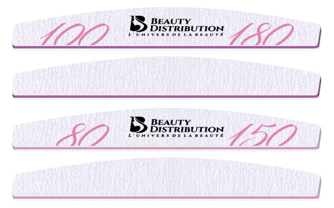 Ceramic demi-lune zebra file 80/150