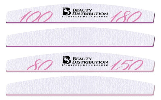 Ceramic demi-lune zebra file 80/150