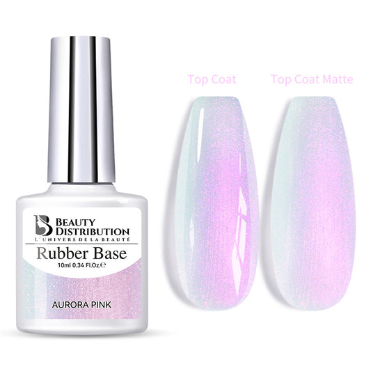 Rubber Base Gel Aurora Pink 10ml