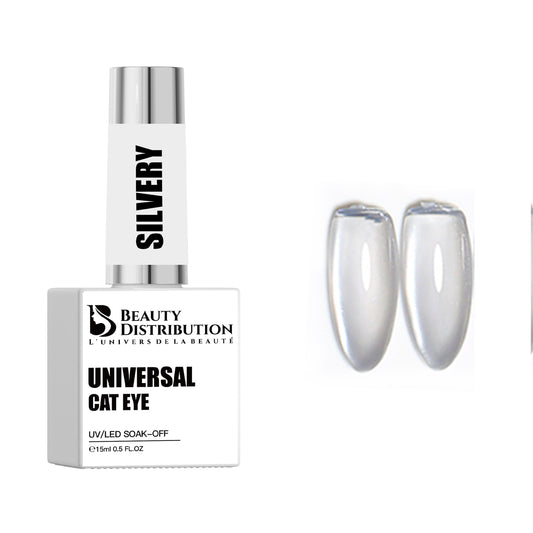 Vernis Gel Cat Eye Universal Silver 15ml