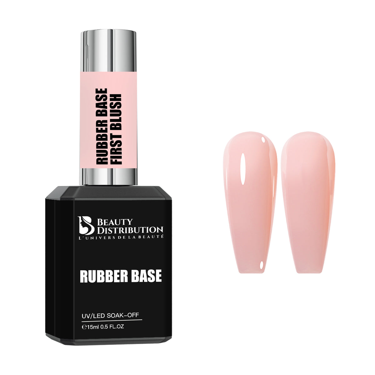 Rubber Base First Blush 15 ml Sans HEMA, Sans TPO
